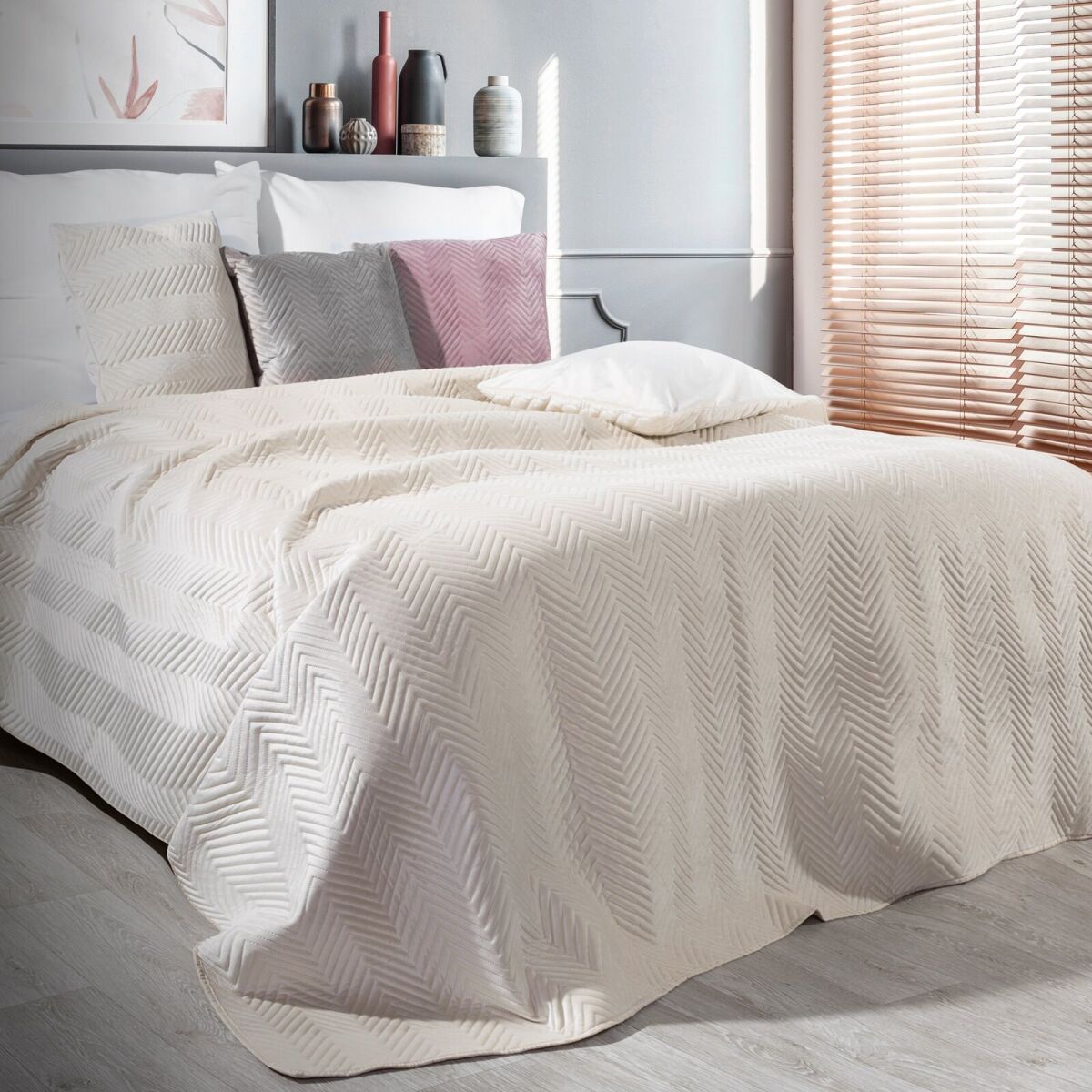 Bedspread Sofia 220×240 cm Cream