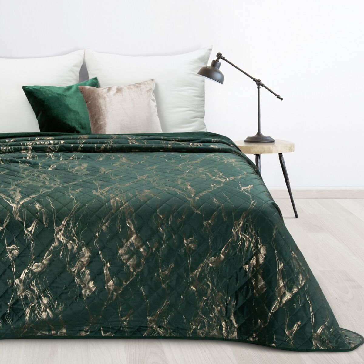 Bedspread Luiz D91 Dark Green 170 x 210 cm