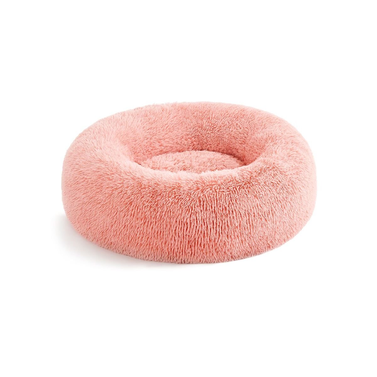 Dog Bed Fluffy Long Plush Pink