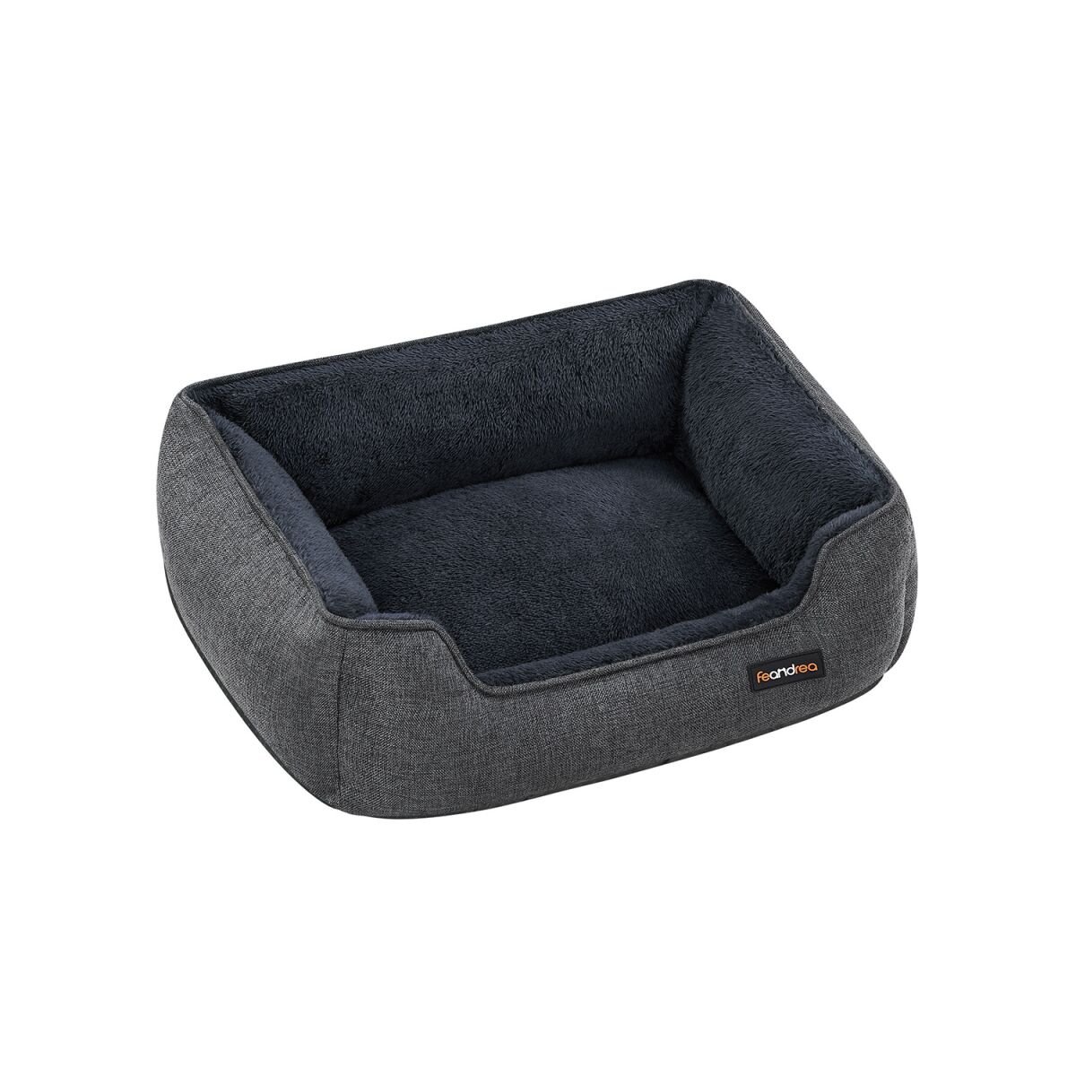 Dog Bed with Removable and Washable Cover Dark Gray