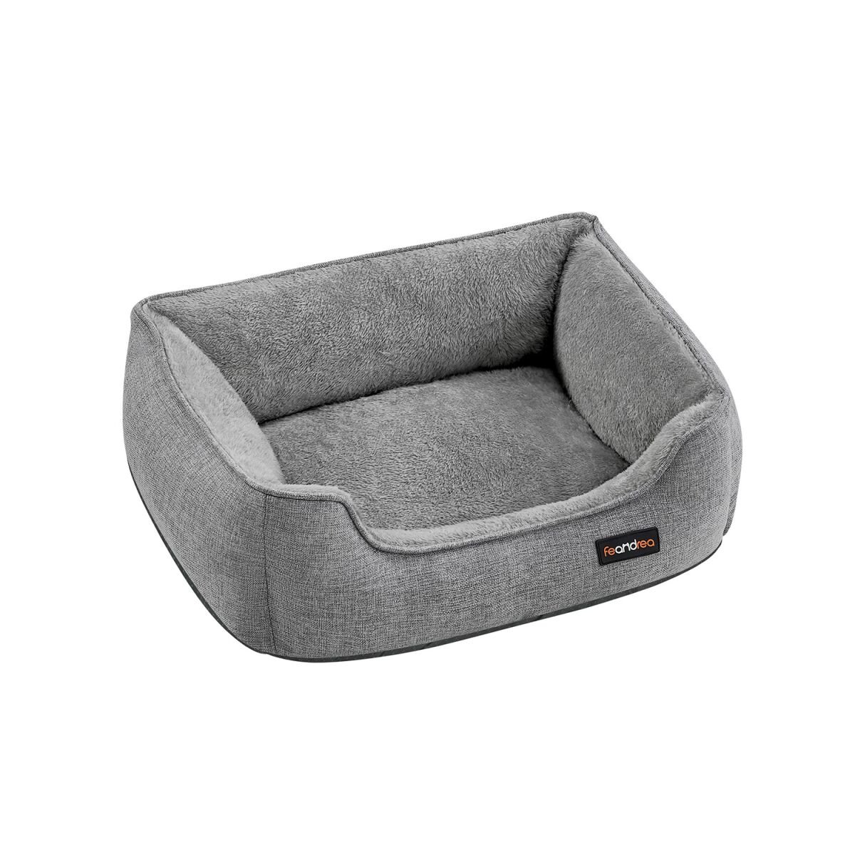 Dog Bed with Removable and Washable Cover Light Gray