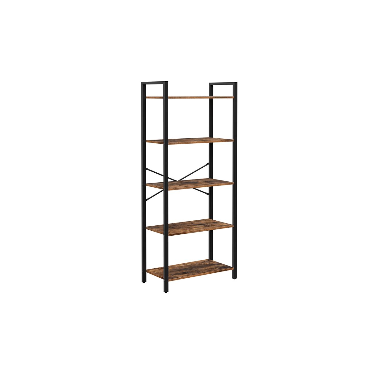 Storage Shelf, Vintage Brown-Black