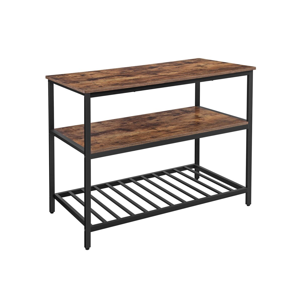 Kitchen Island with 3 Shelves