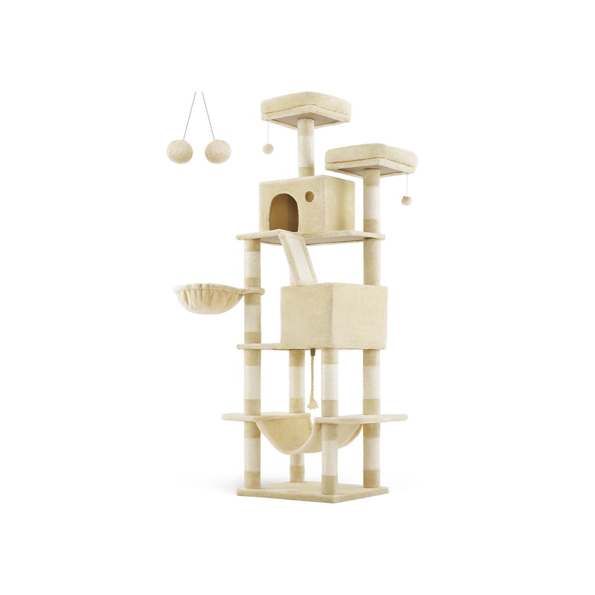 Cat Tree Multi-Level Large Beige