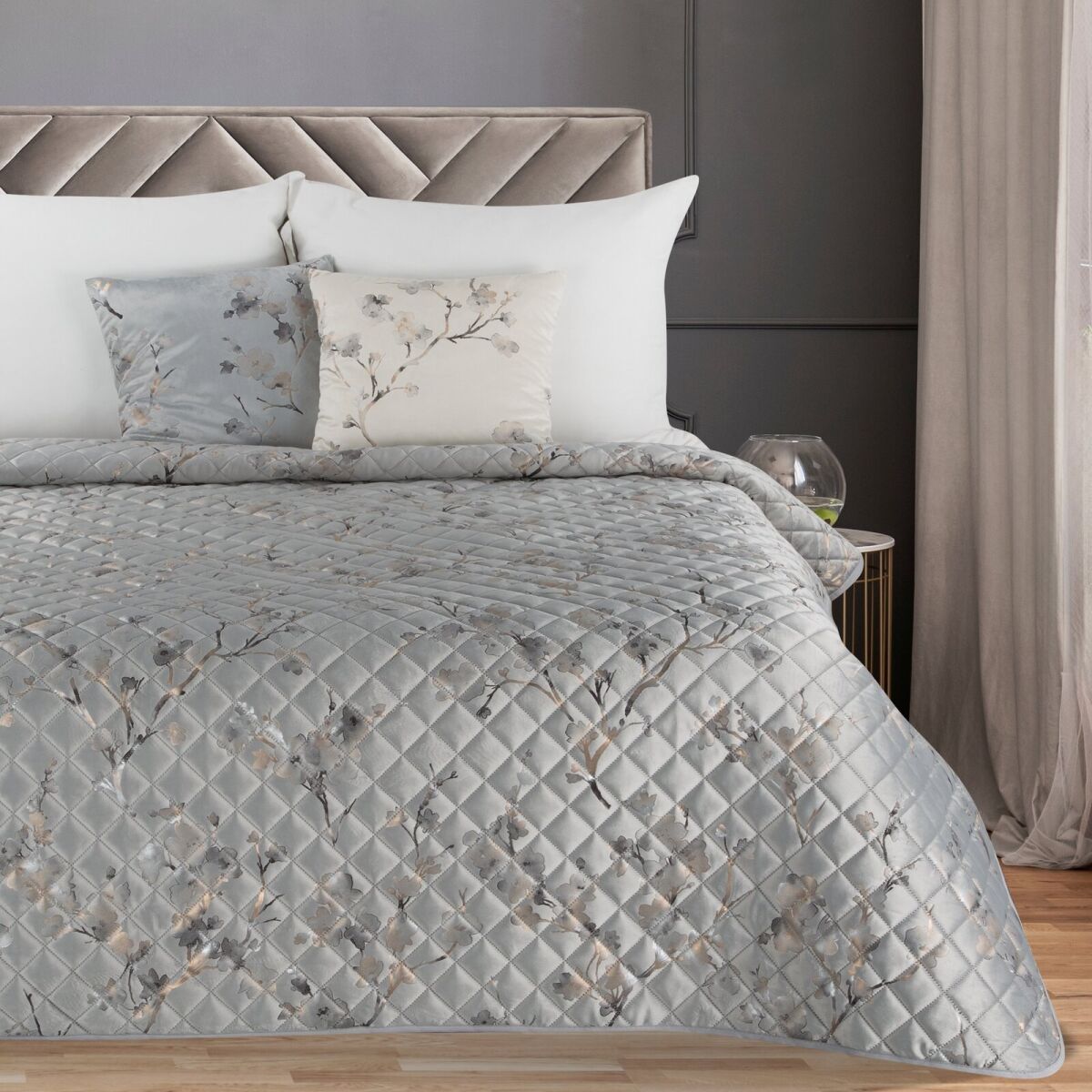 Quilted Bedspread Blink 5 Silver 170 x 210 cm