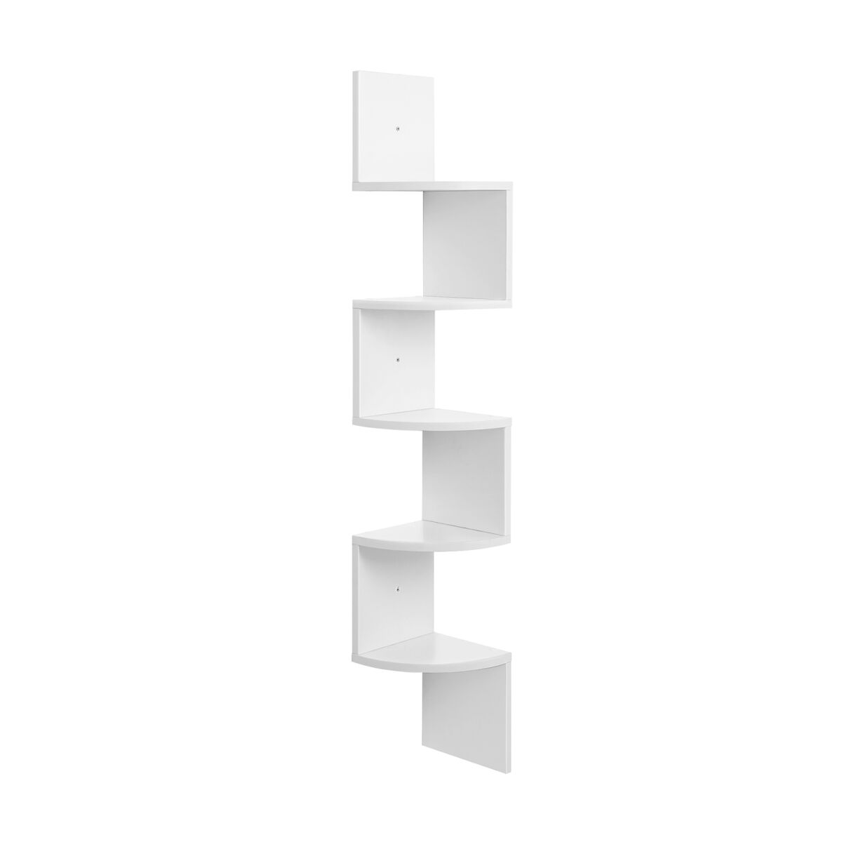 Floating Corner Shelf White