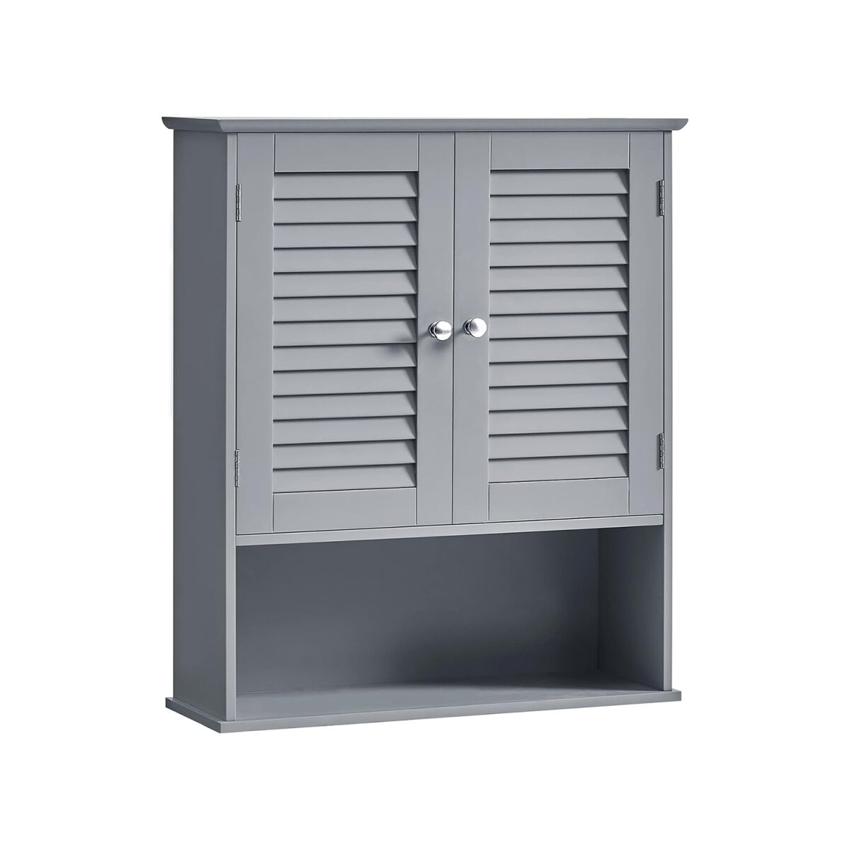 Bathroom Cabinet with Adjustable Shelf and Louvered Doors