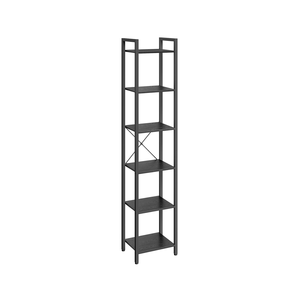 Bookshelf with 6 Tiers and Handles