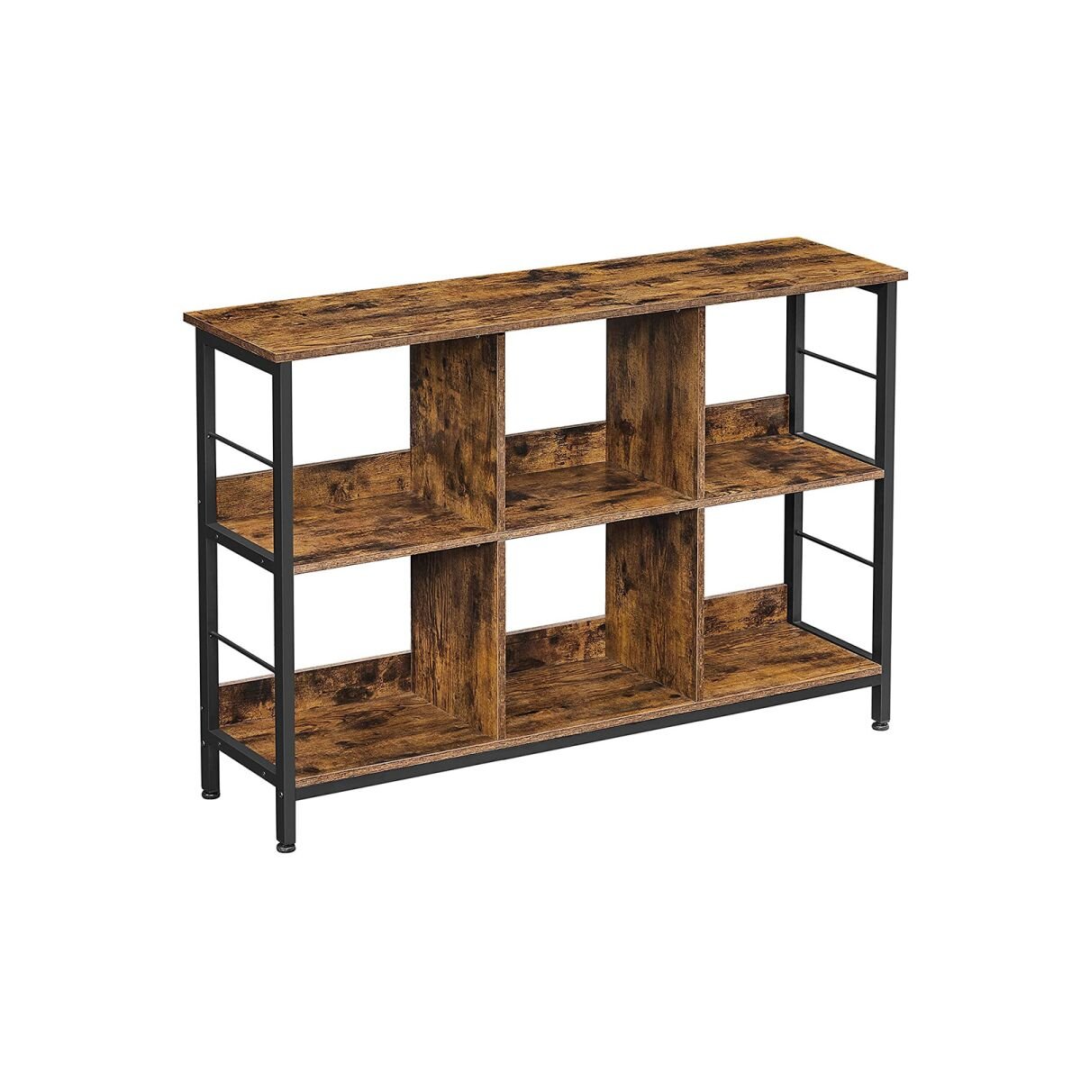 Industrial Style Bookshelf Vintage Brown-Black