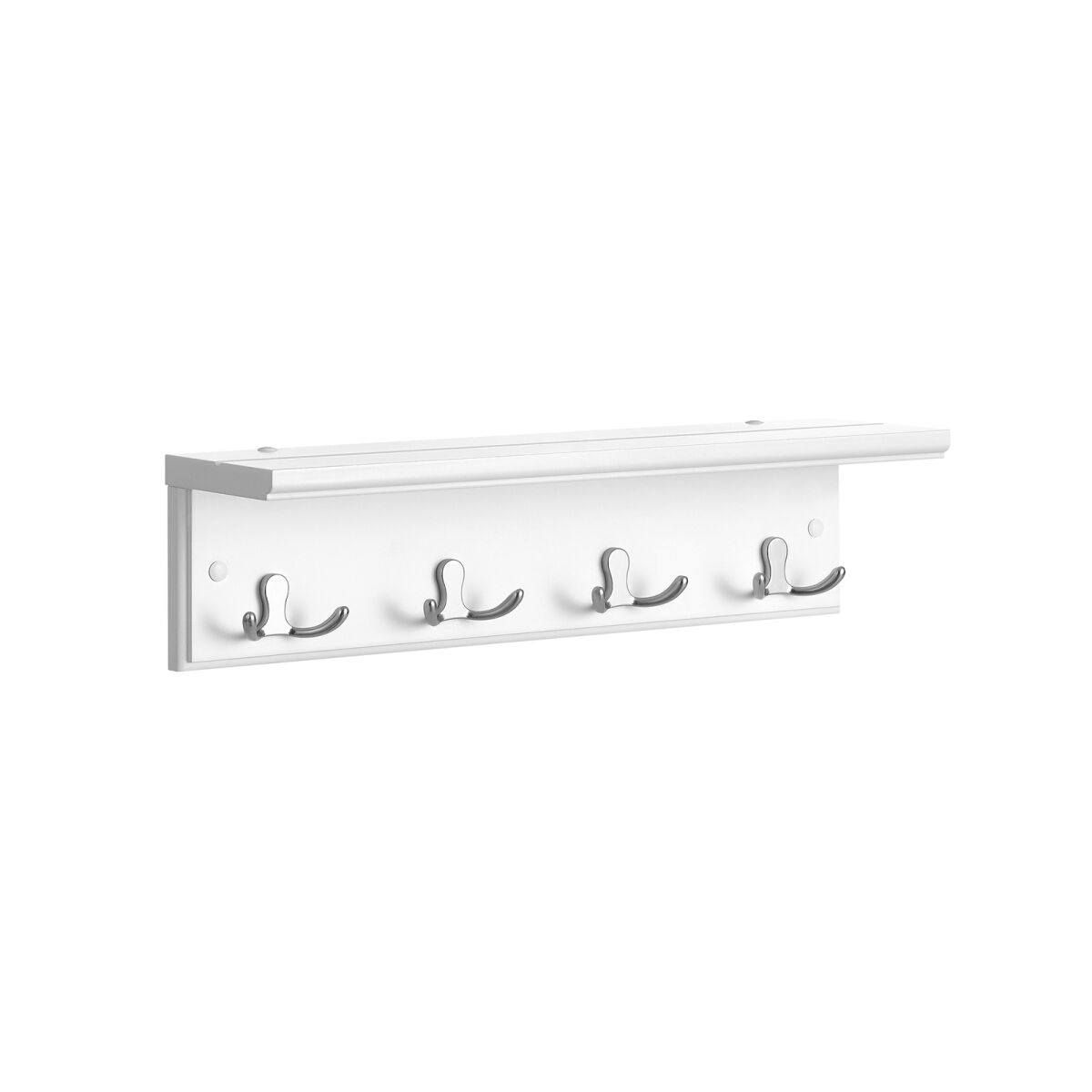 Wall Coat Rack with Shelf White