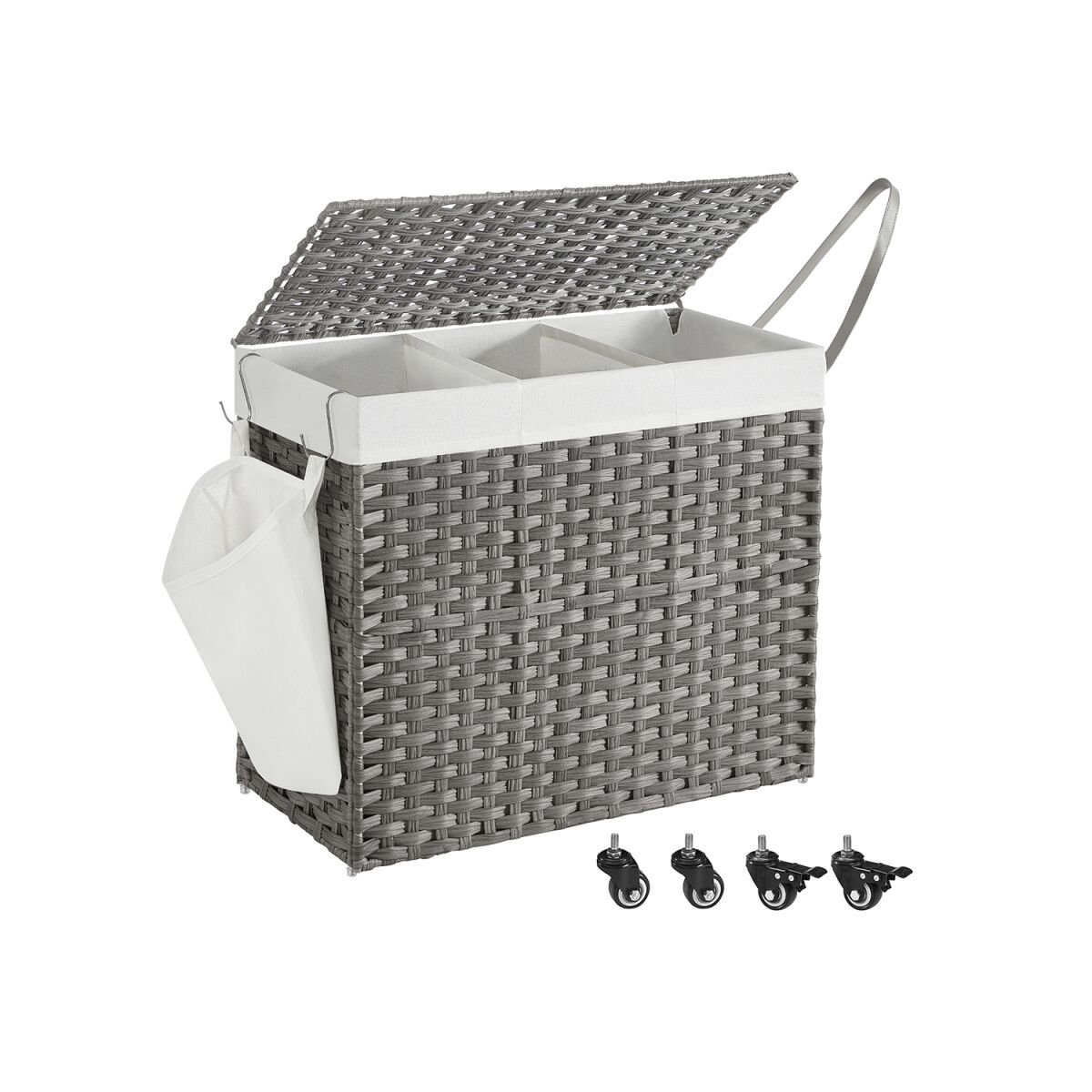 Laundry Sorter with 3 Compartments