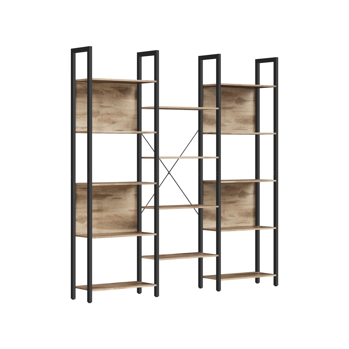 Freestanding Shelf with 14 Compartments in Industrial Design