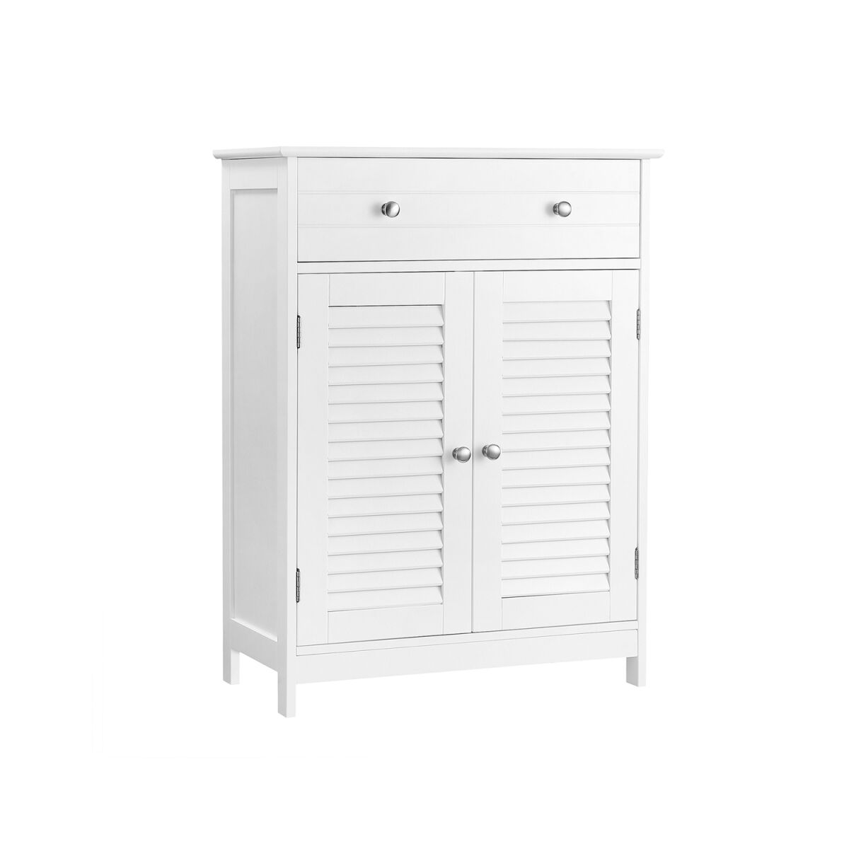 Bathroom Cabinet with Louvered Doors