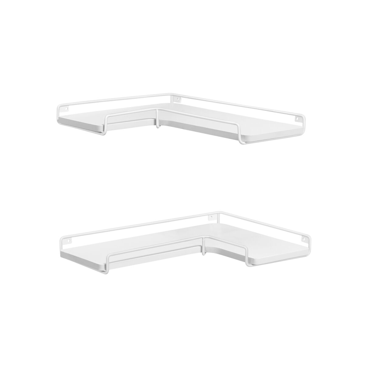 L-Shaped Corner Shelf 2-Piece Set Cloud White