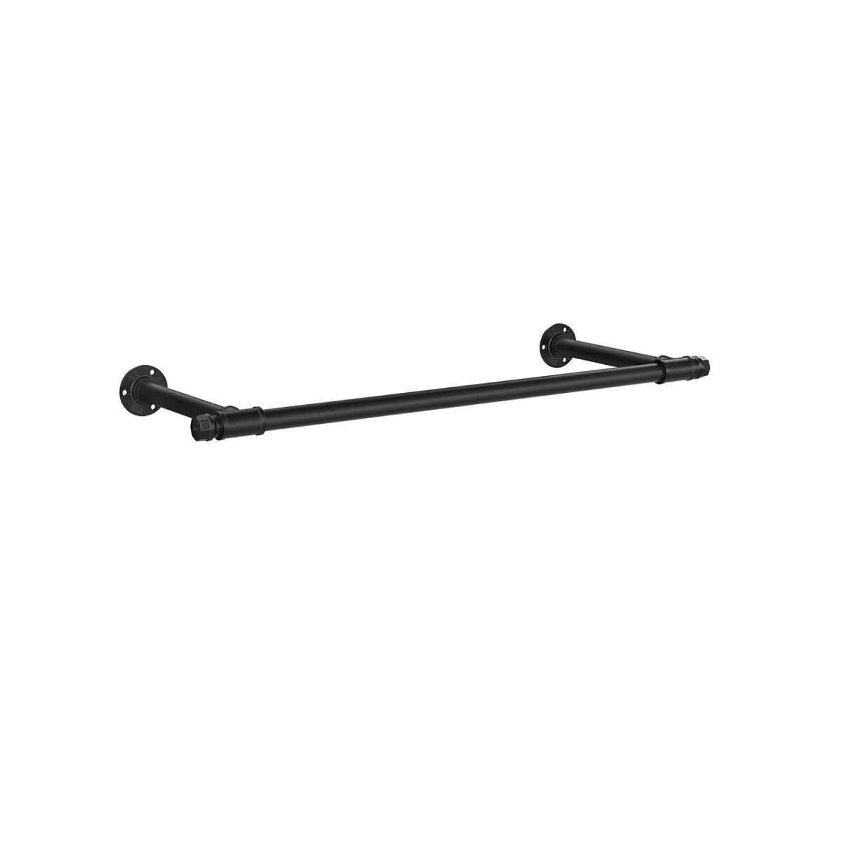 Wall-Mounted Clothing Rail 30x84x7 cm with 60 kg Load Capacity