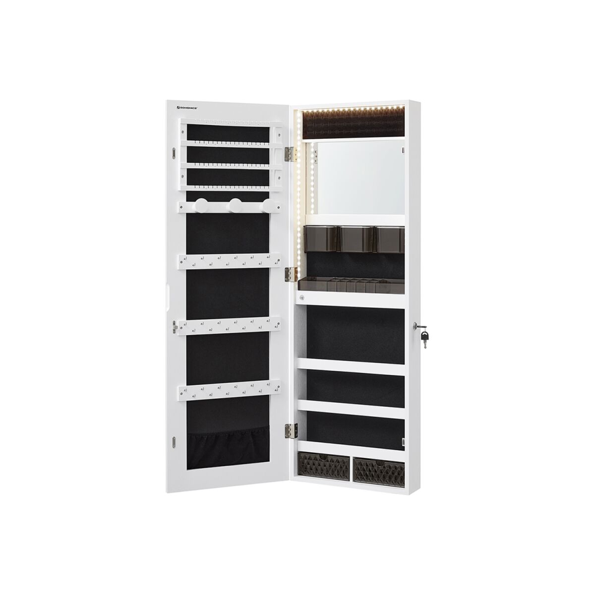 Wall Cabinet with Full-Length Mirror