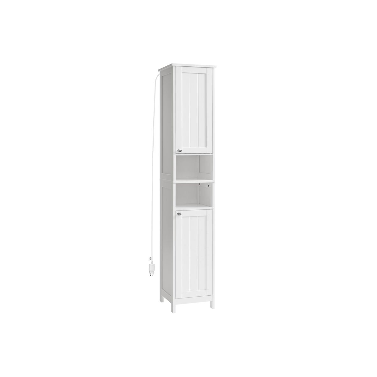 Bathroom Cabinet with Lighting in Cloud White