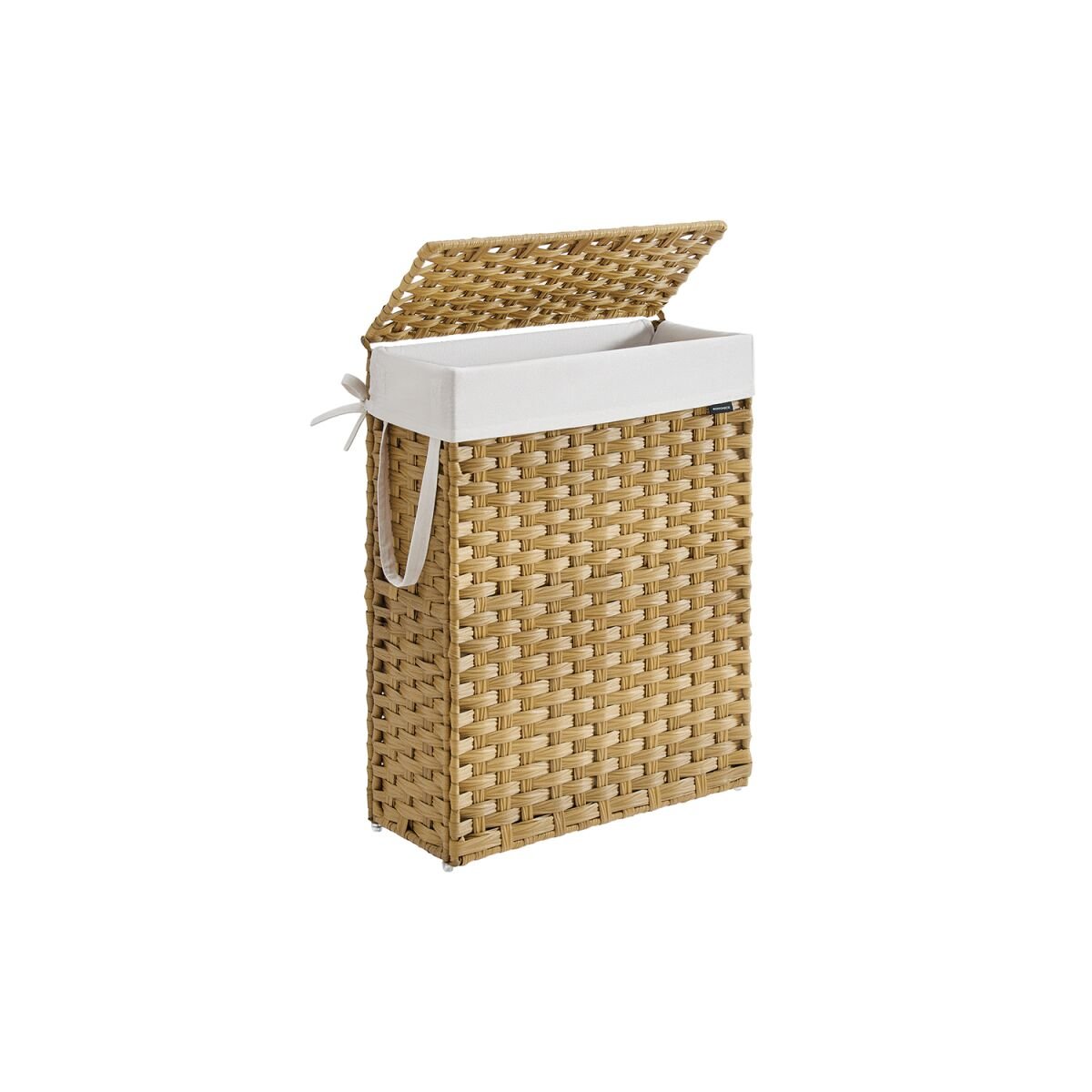 Laundry Basket 55L in Synthetic Rattan