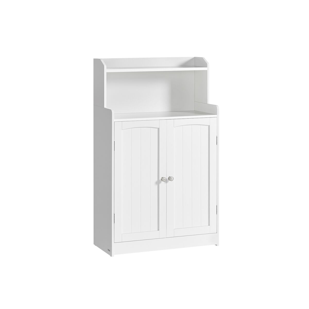 Bathroom Cabinet with 2 Doors and Built-in Shelves in Cloud White