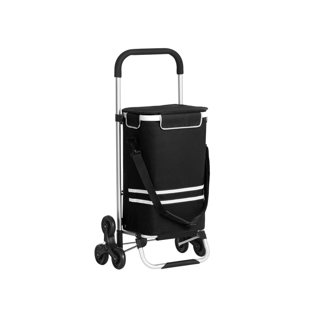 Folding Shopping Trolley – Elegant Grey, Lightweight and Compact