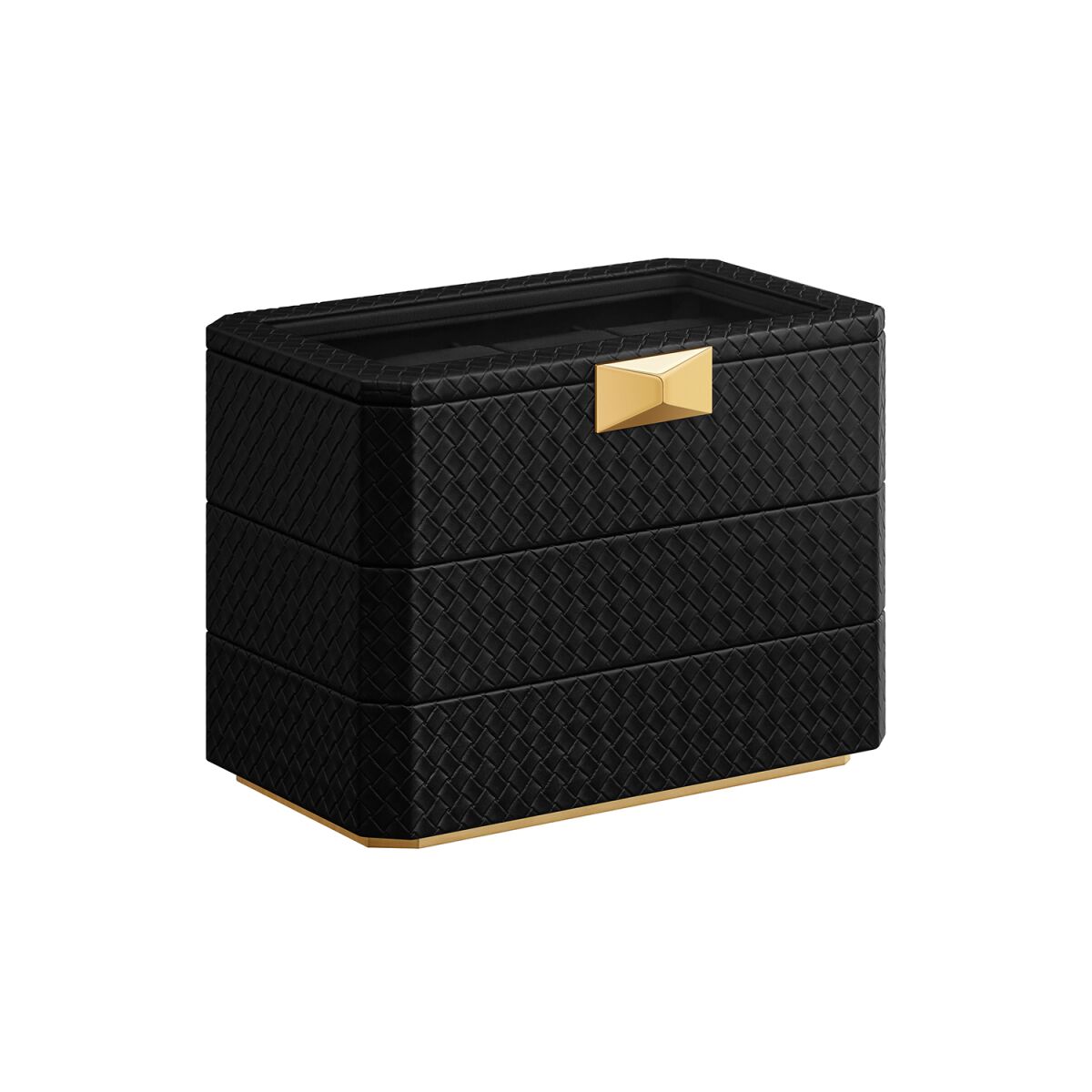 RONNE Collection – Watch Box 3 Tiers Ink Black