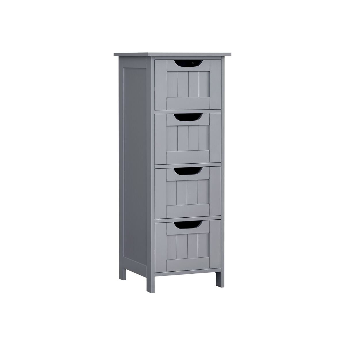 Side Cabinet with 4 Drawers in Elegant Finish