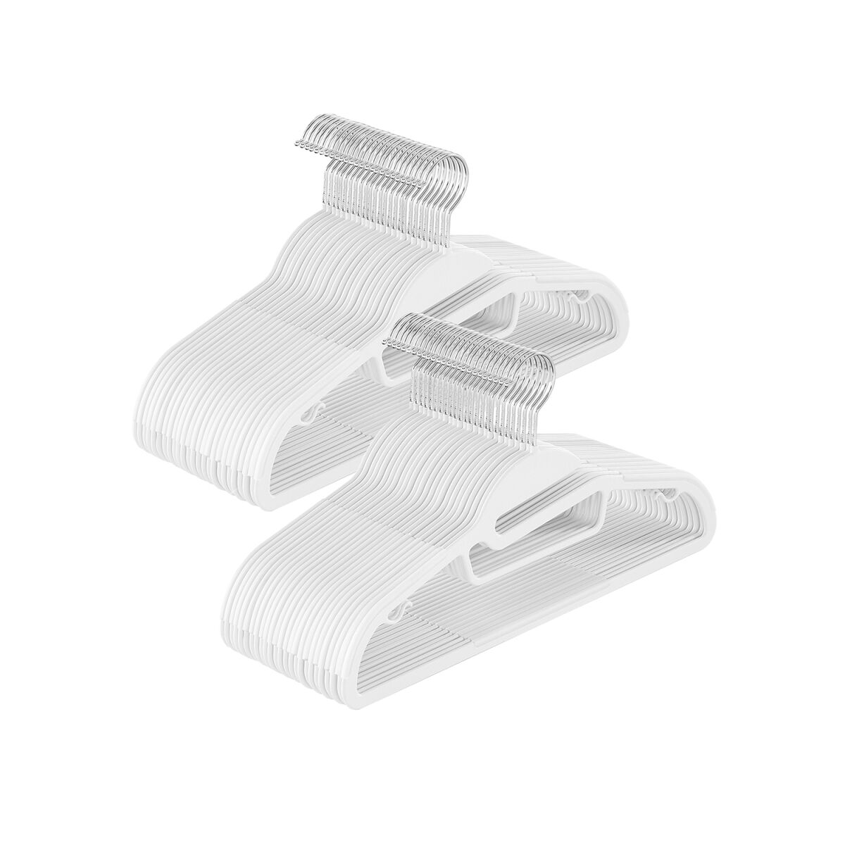 Hanger Plastic Non-Slip Space-Saving White