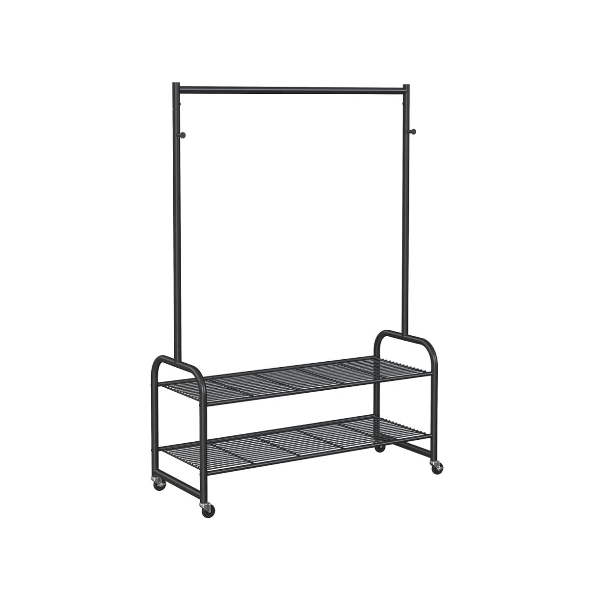 Clothing Rack with Shoe Shelf