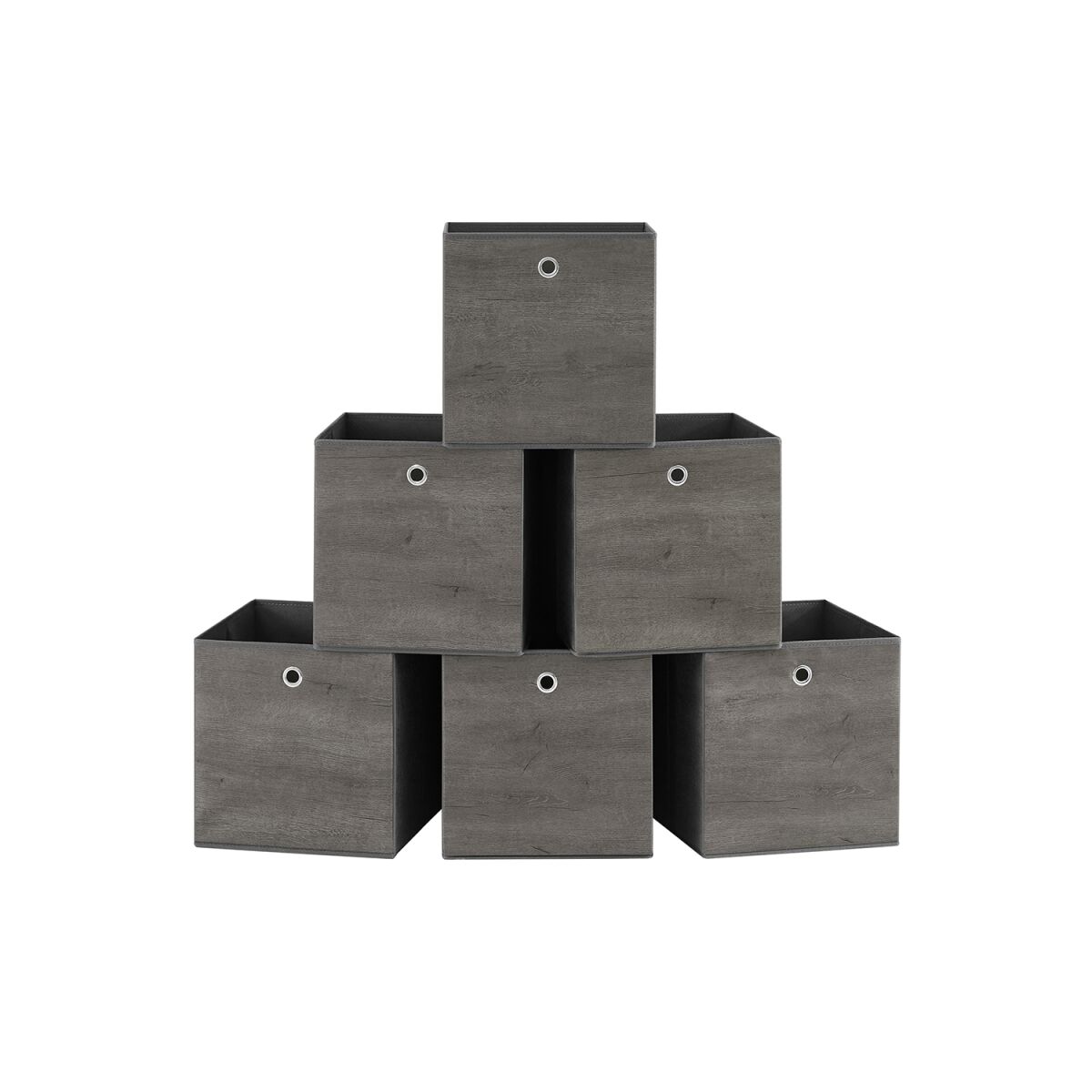 Storage Box 6-Piece Set in Mist Gray