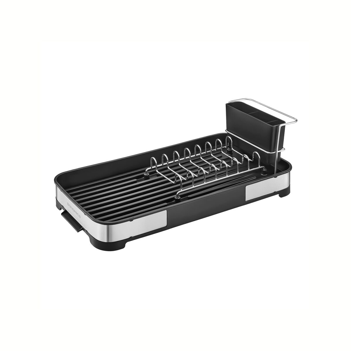 Stainless Steel Dish Rack Silver-Black