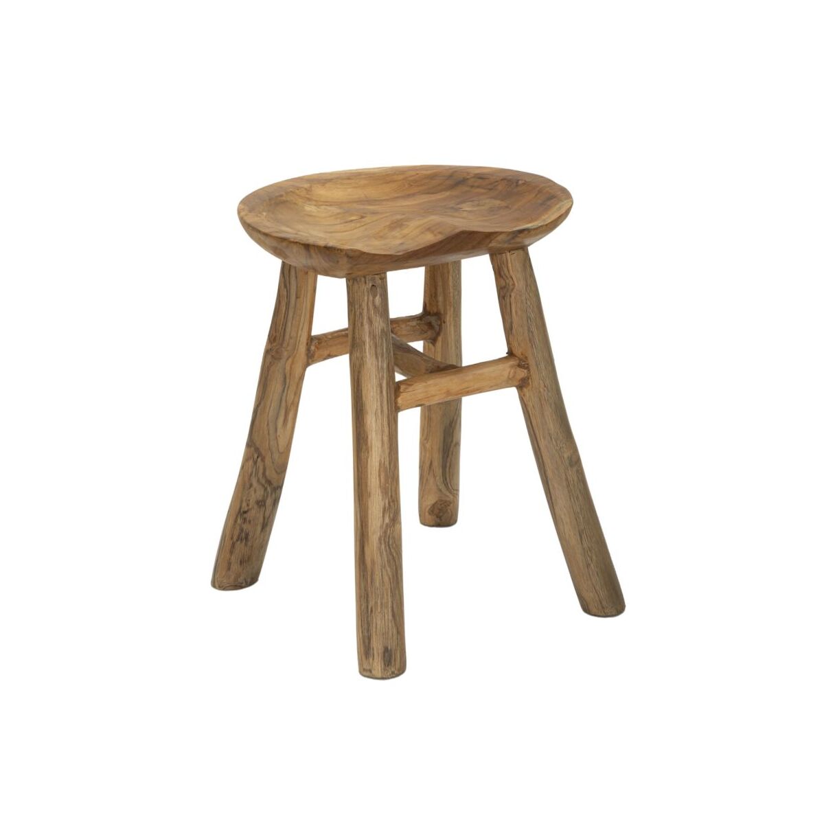 SEL SLIM STOOL TEAK CM 35X30X42