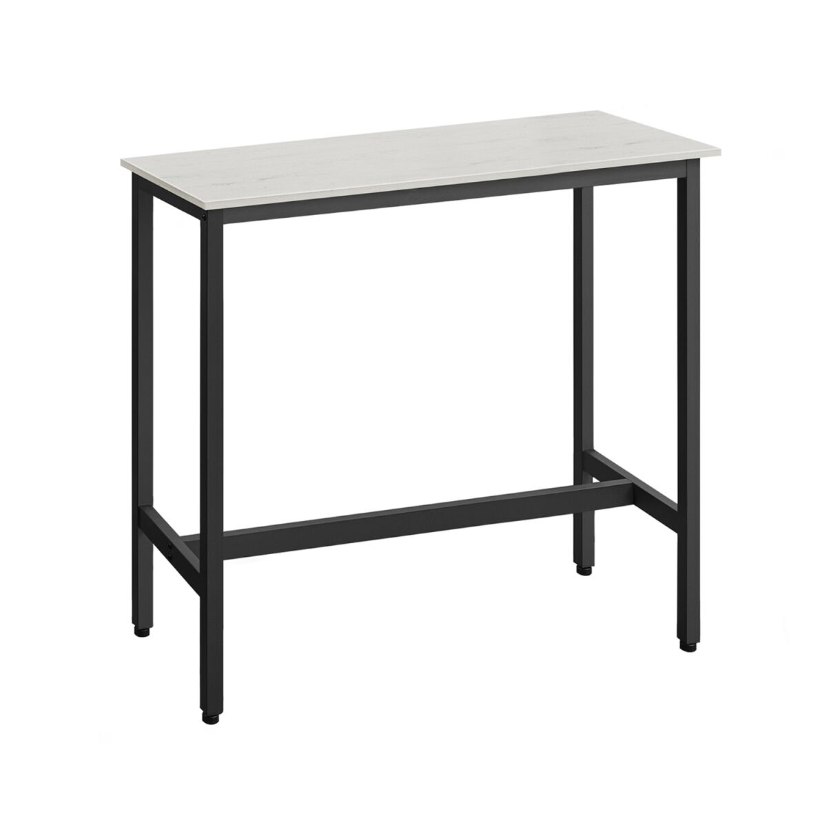 Industrial Design Rectangular Standing Table White