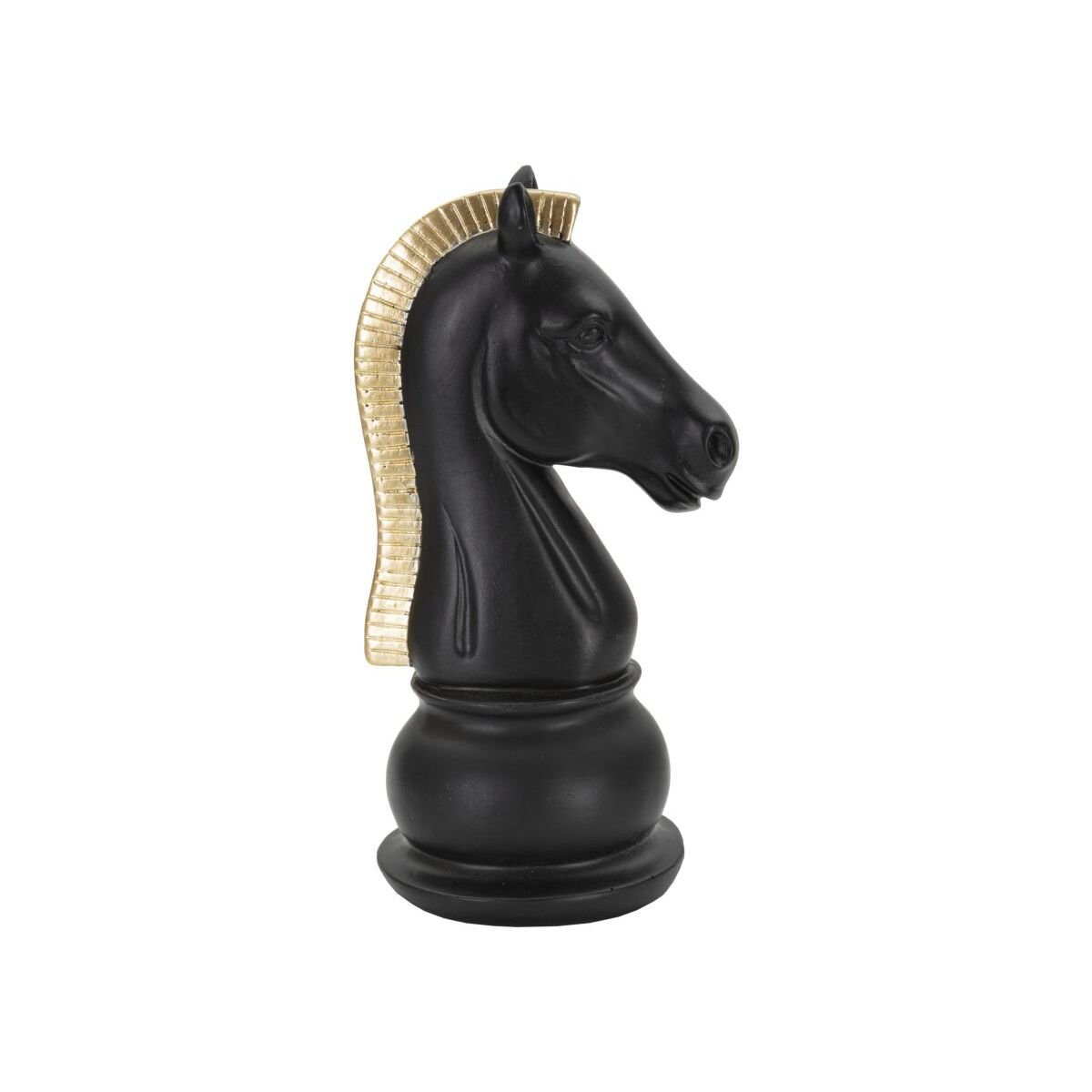 HORSE BLACK AND GOLD CM 10,5X8,5X19