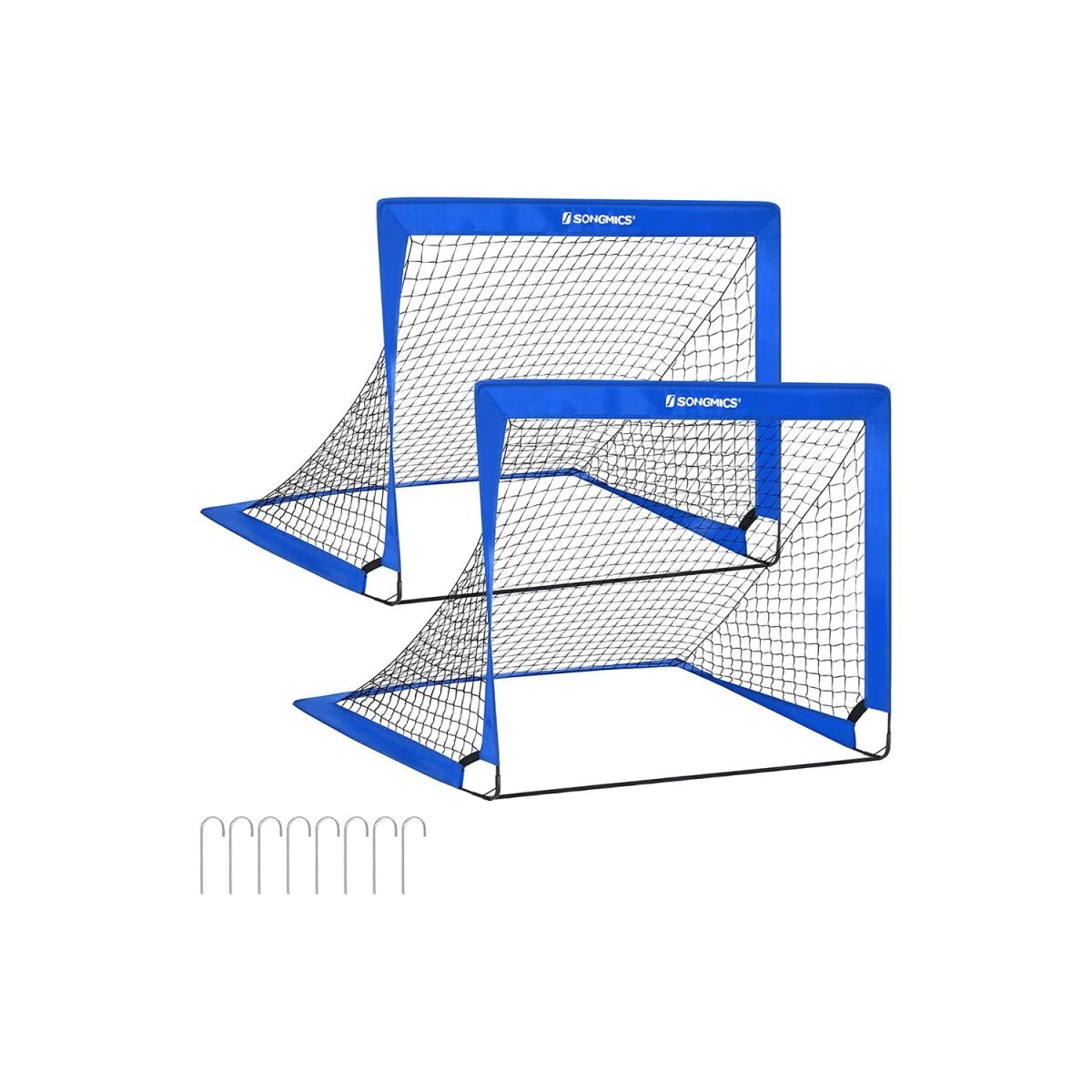 Laste Jalgpallivärav 2-osaline Komplekt Pop-up Sinine