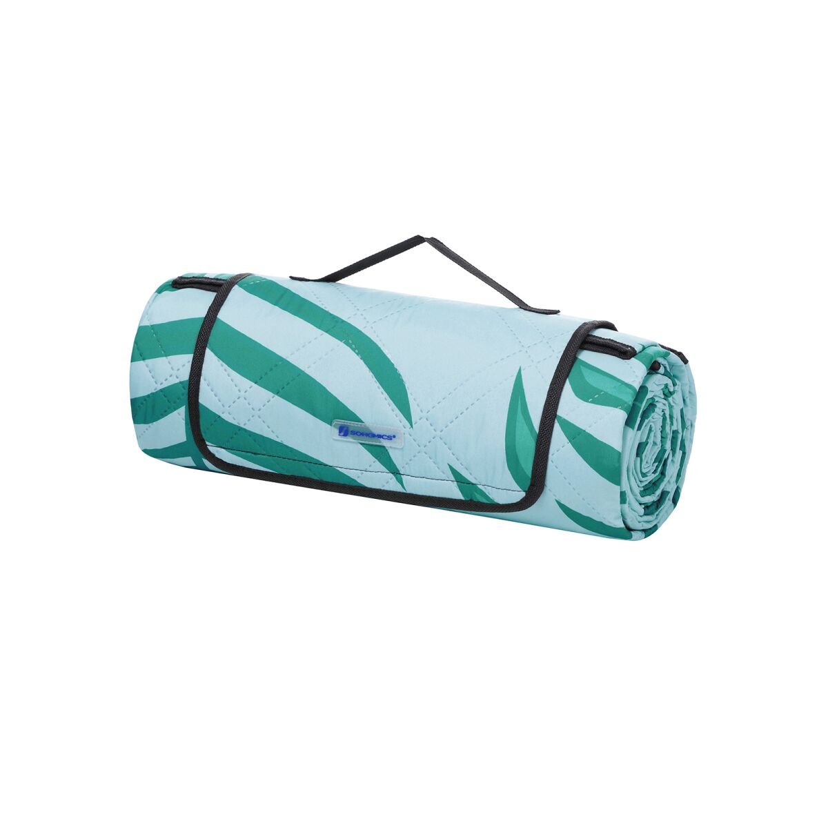 Blue Tropical Fern Camping Blanket