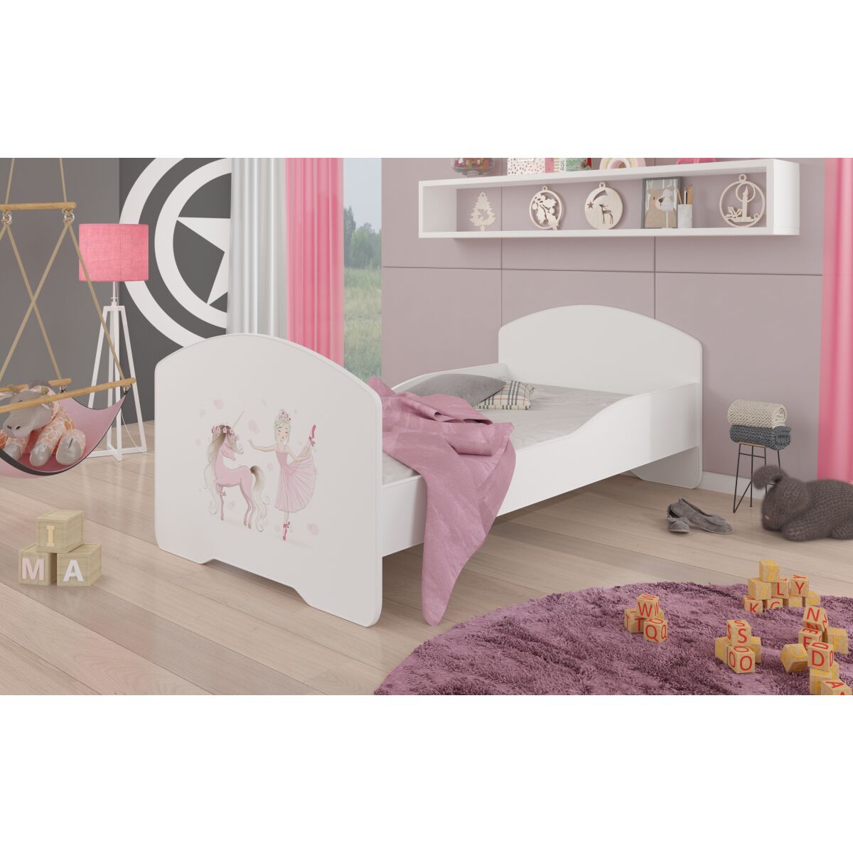 White + BALLERINA WITH UNICORN