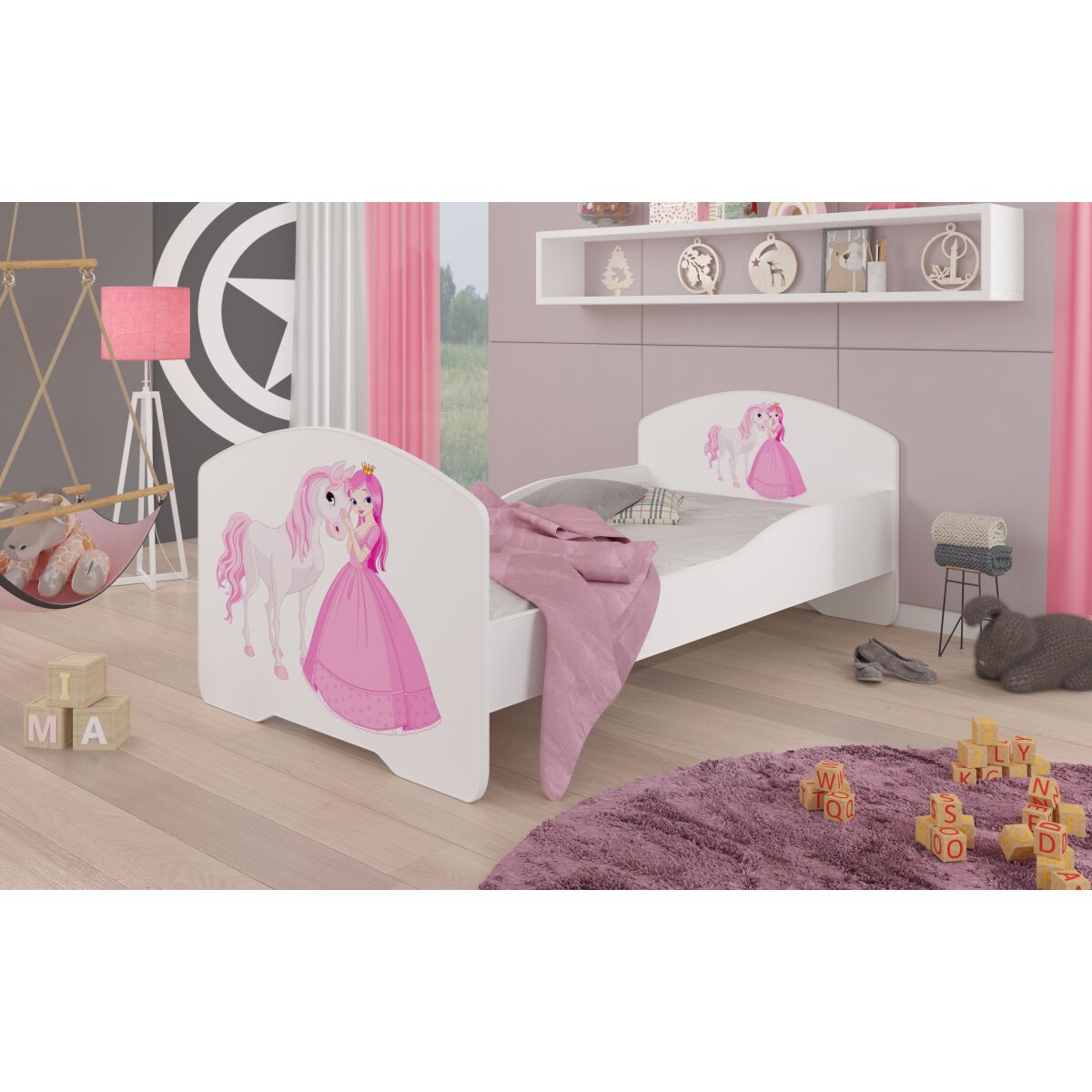 White + PRINCESS AND HORSE