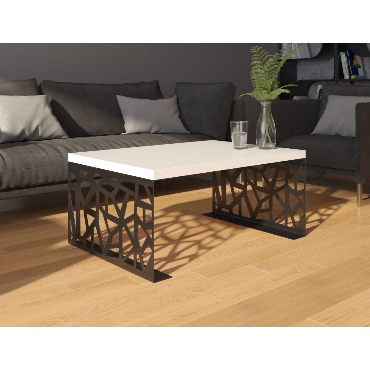 White Shine + Black Mat