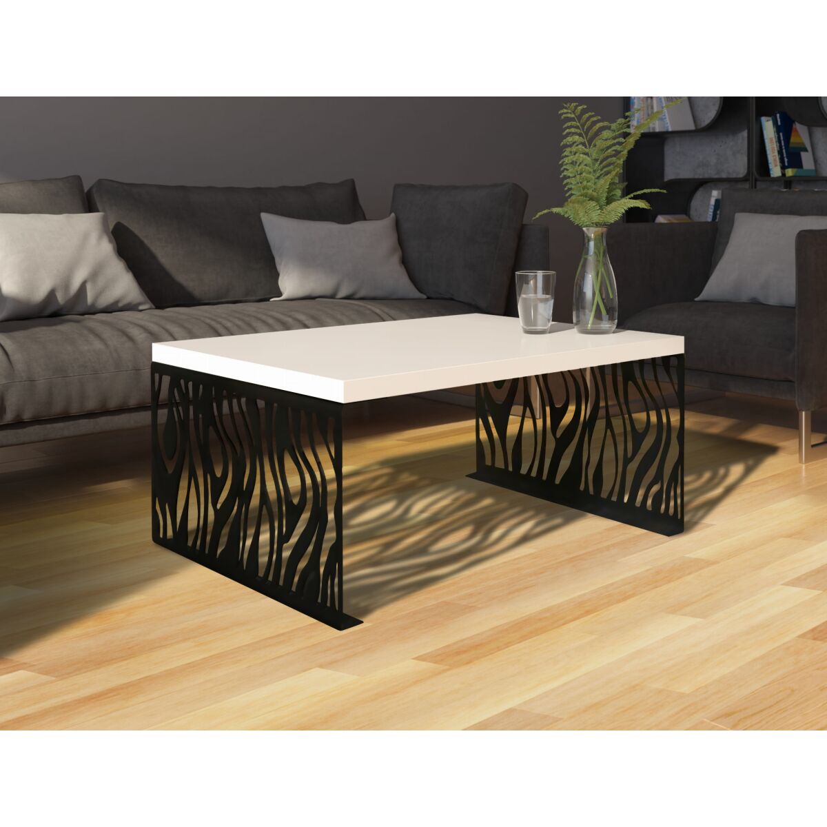 White Shine + Black Mat