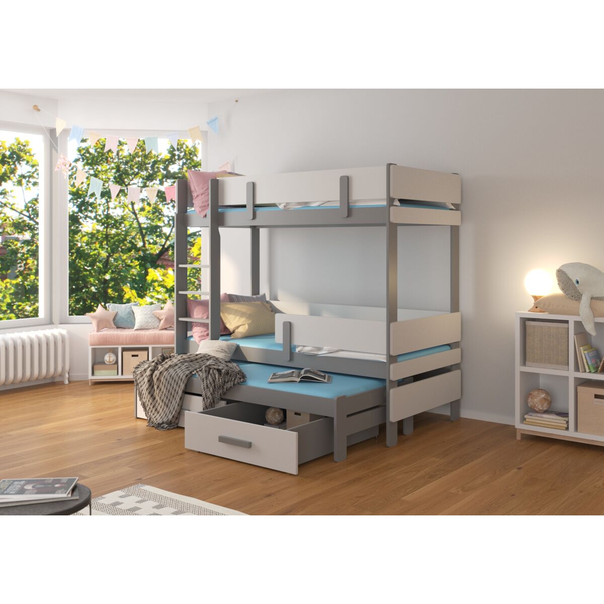 Three-poster bunk bed ETAPO