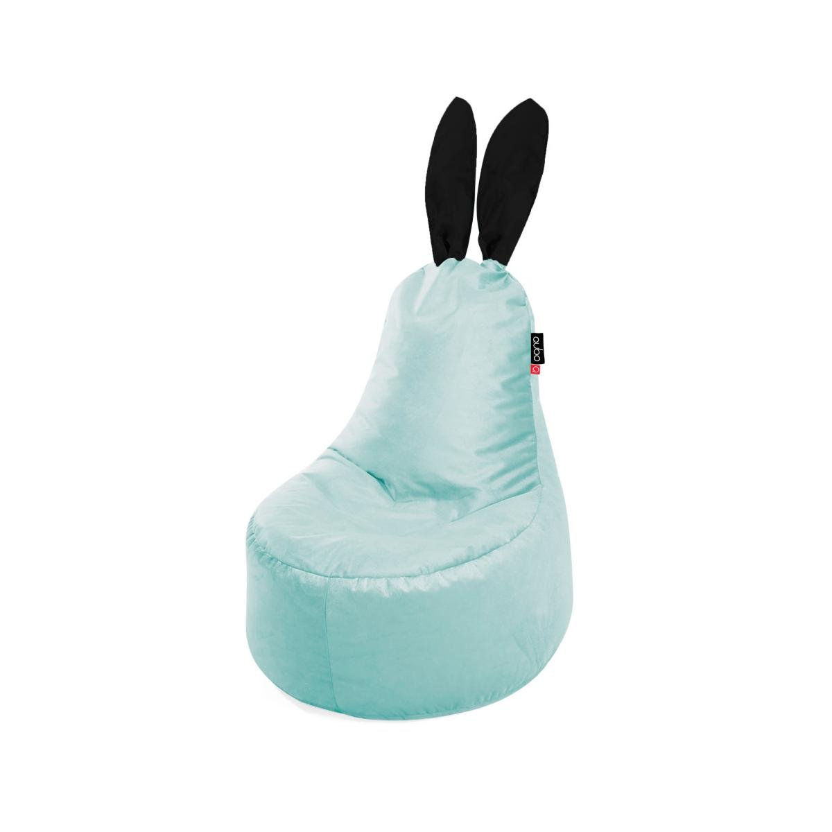 Kott-tool Qubo™ Mommy Rabbit Black Ears Menthe VELVET FIT