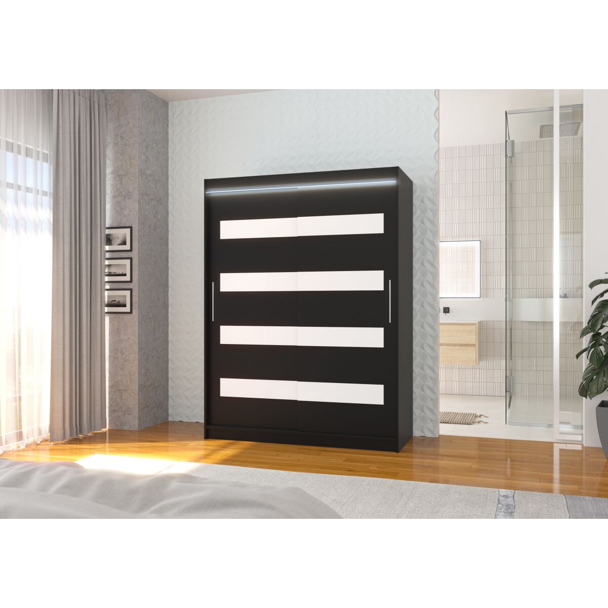 Black + White Lacobel