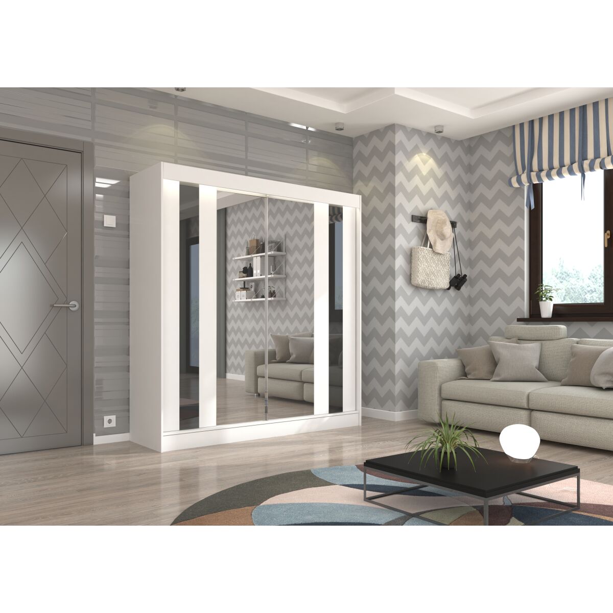 White + Black Lacobel