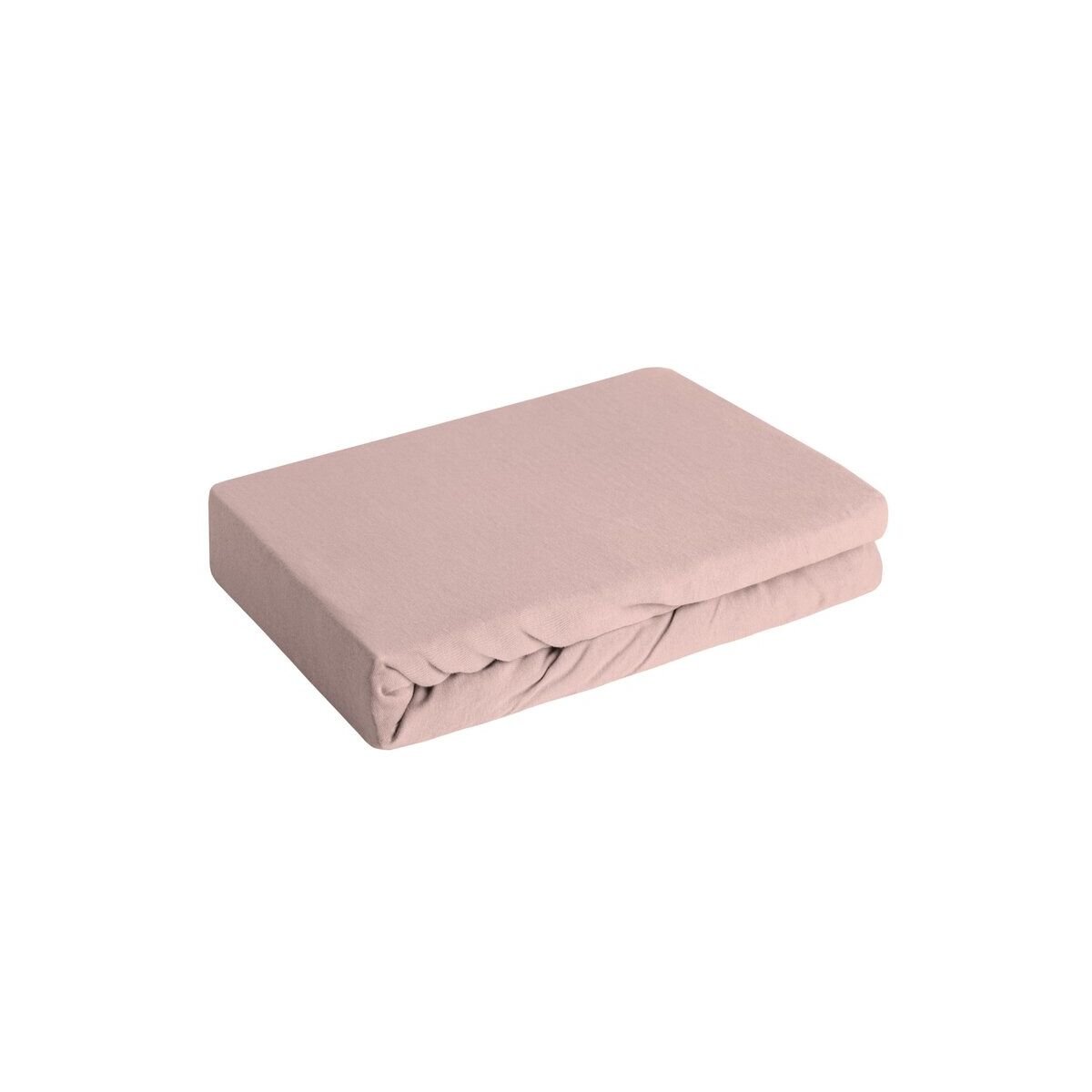 Jerseyst voodilina 90 x 200 x 25 cm Puudriroosa
