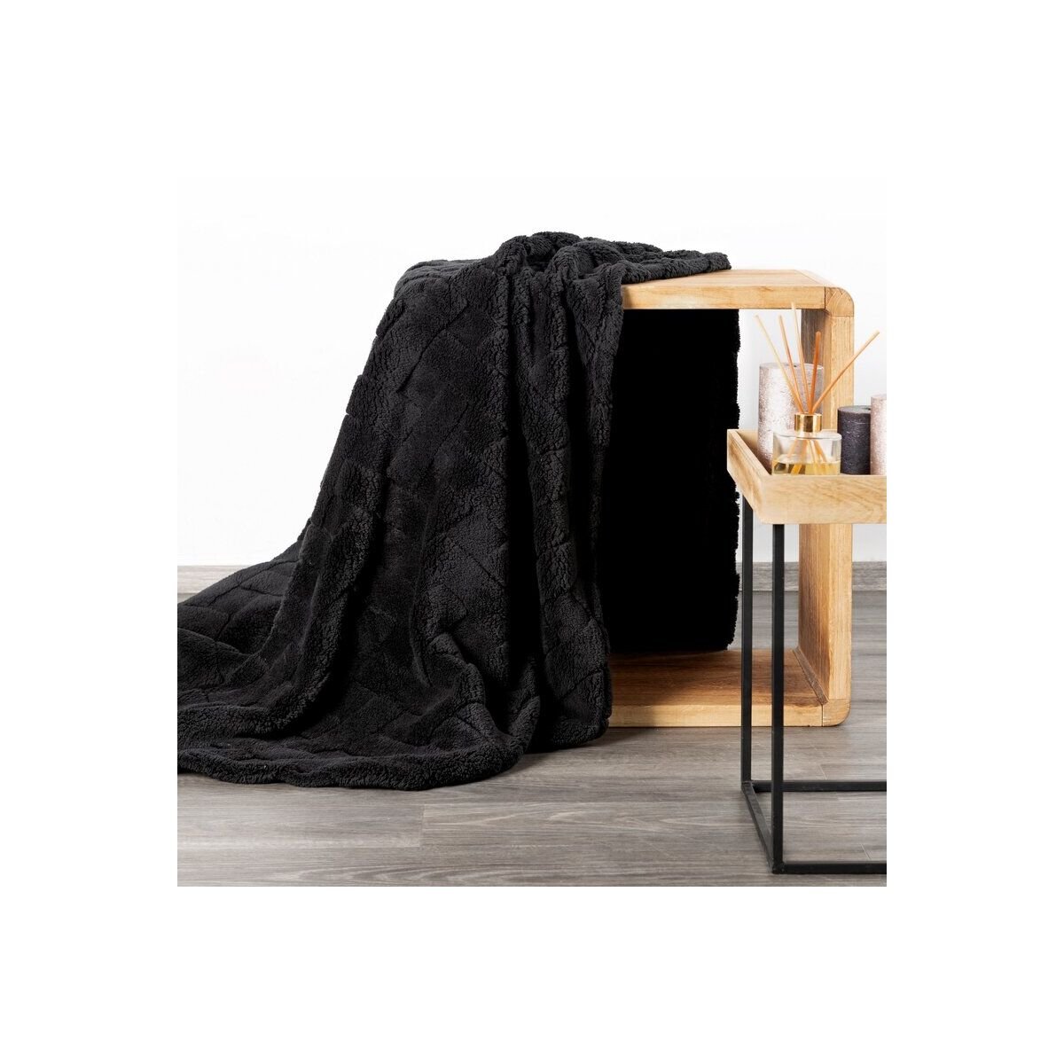 Плед Caro D91 Черный 150 x 200 см
