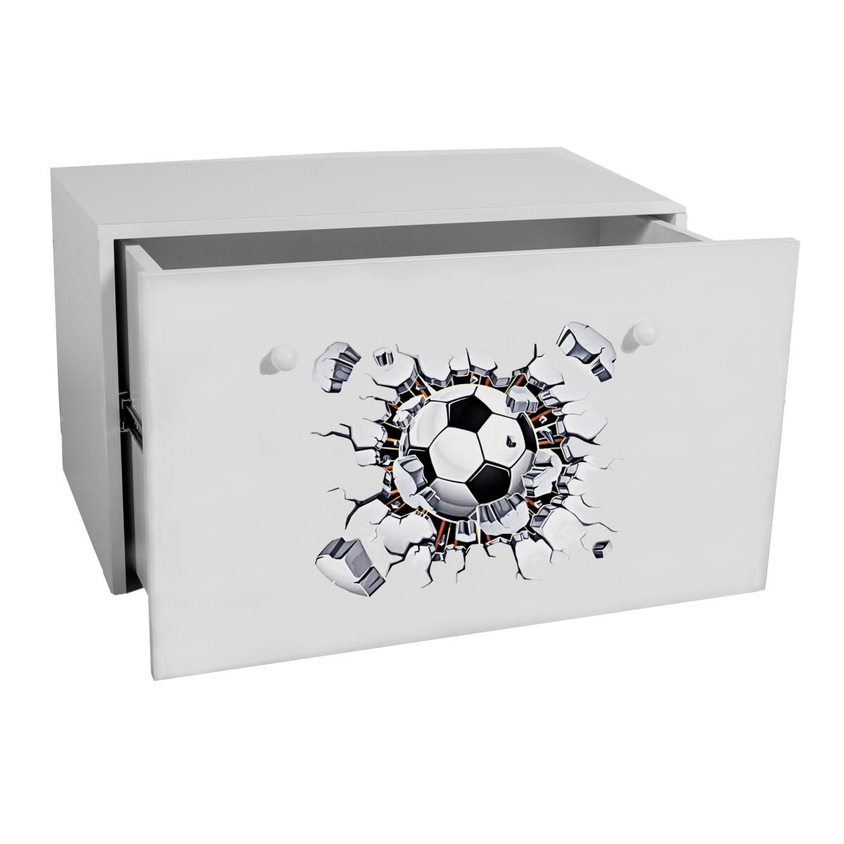 Toy box INGA – White + BALL Toy box INGA – White + BALL