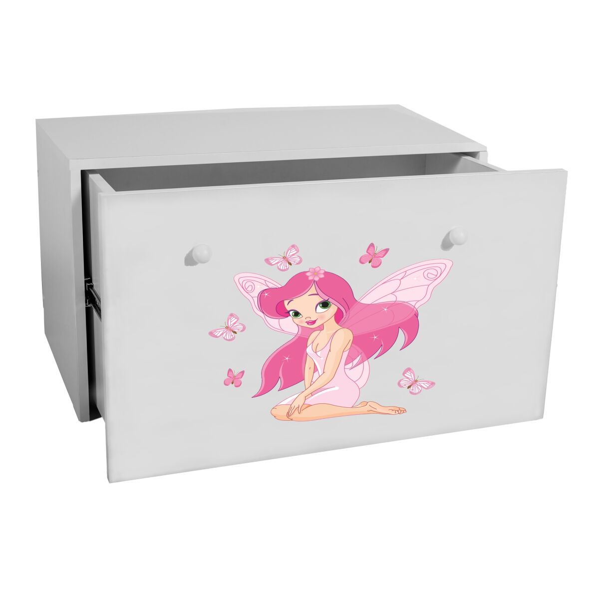 Toy box INGA – White + GIRL WITH WINGS Toy box INGA – White + GIRL WITH WINGS