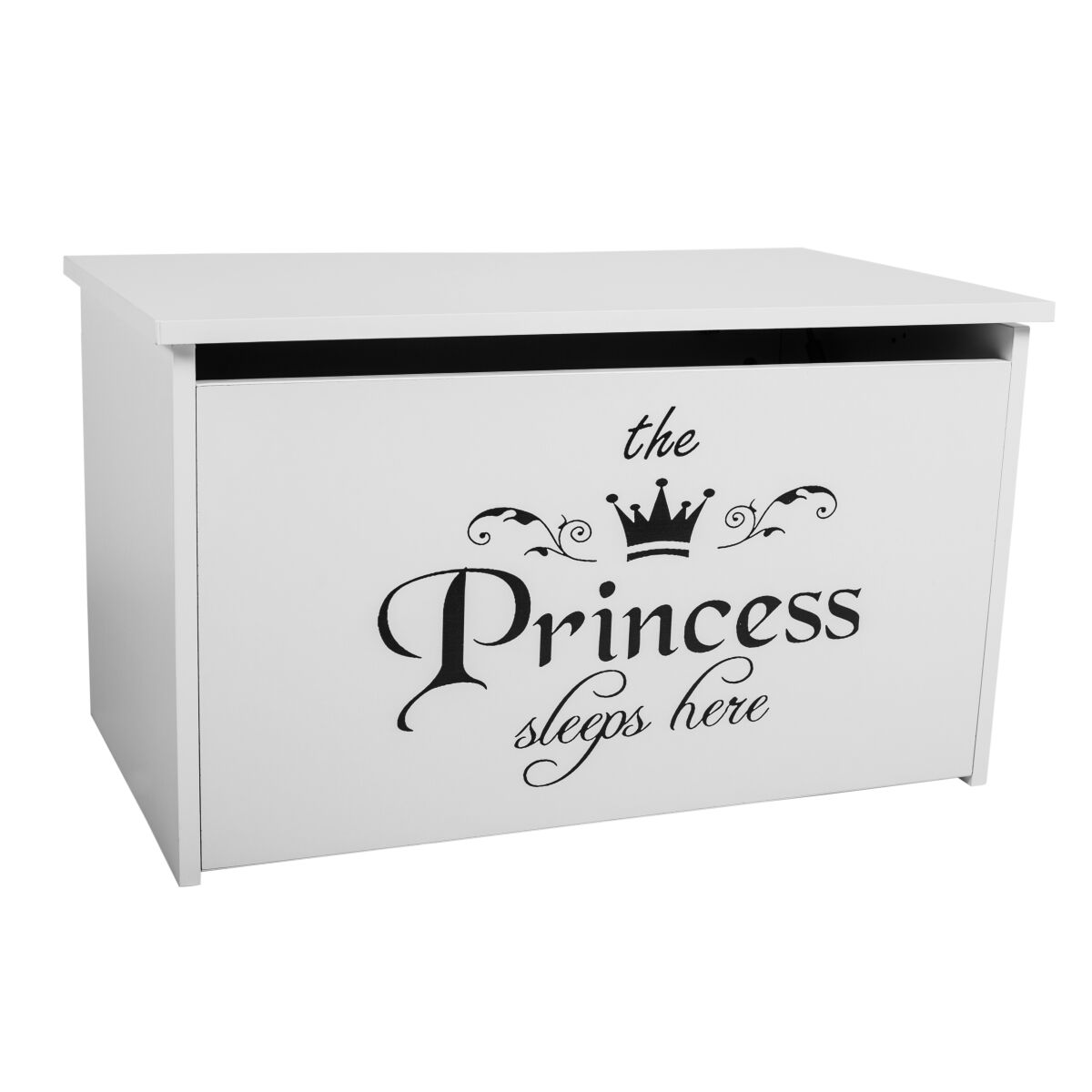 Toy box DARIA – White + PRINCESS BLACK Toy box DARIA – White + PRINCESS BLACK