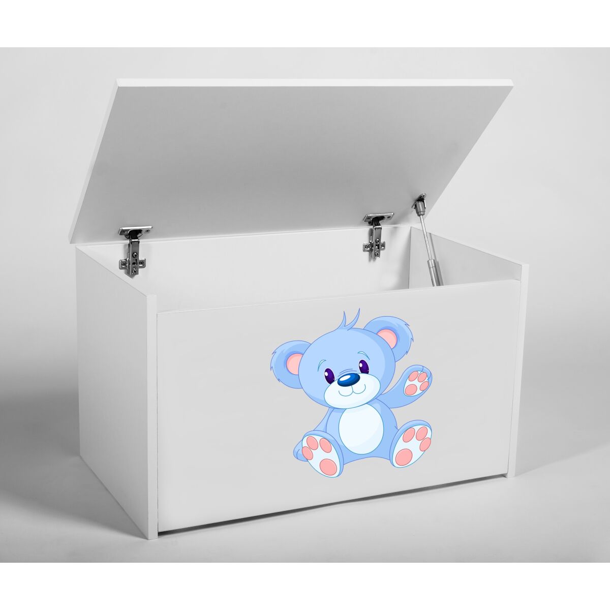 Toy box DARIA – White + BLUE BEAR Toy box DARIA – White + BLUE BEAR