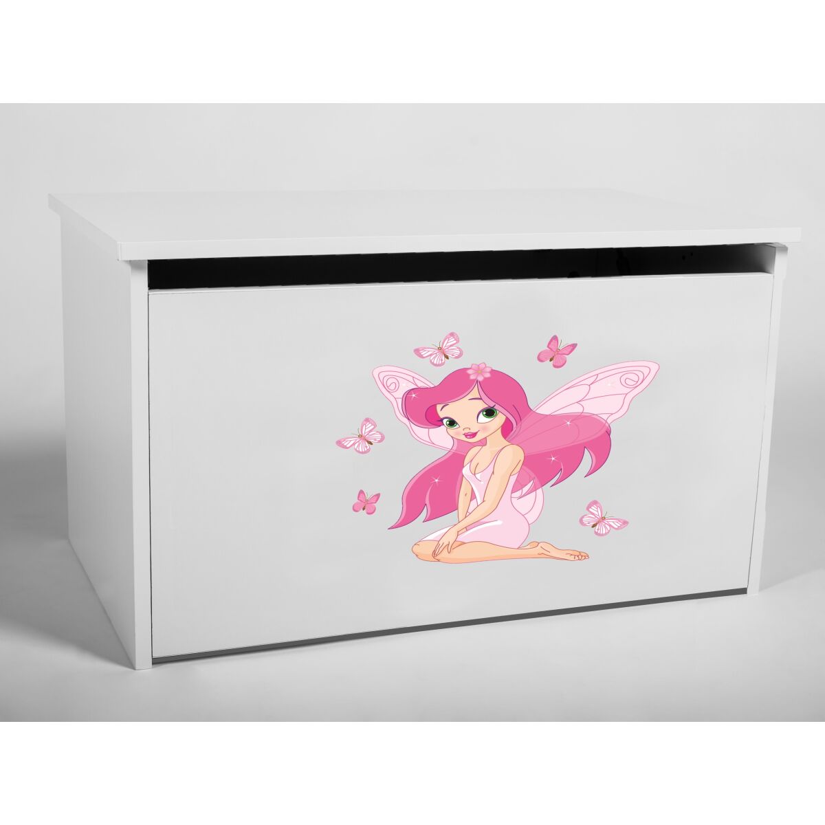 Toy box DARIA – White + GIRL WITH WINGS Toy box DARIA – White + GIRL WITH WINGS